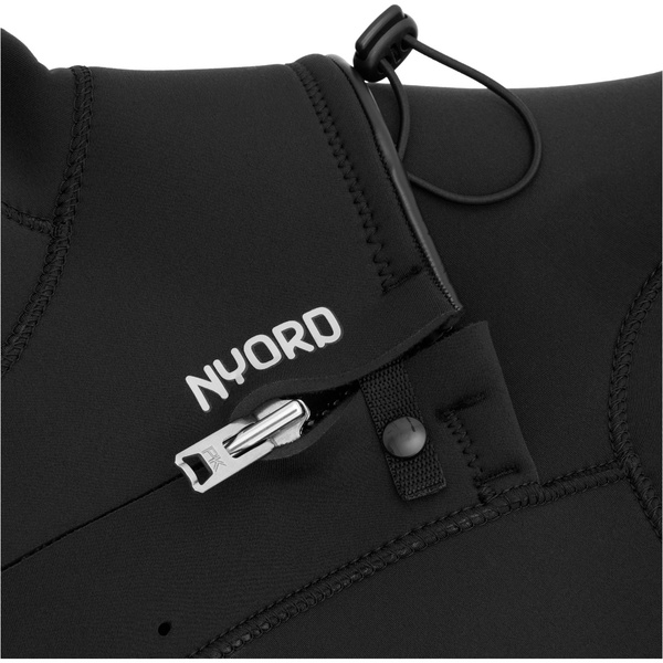 2026 Nyord Mens Solu Yulex 6/5/4mm Hooded Chest Zip Wetsuit SOLM654HD001 - Black